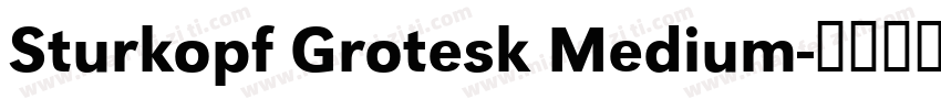 Sturkopf Grotesk Medium字体转换